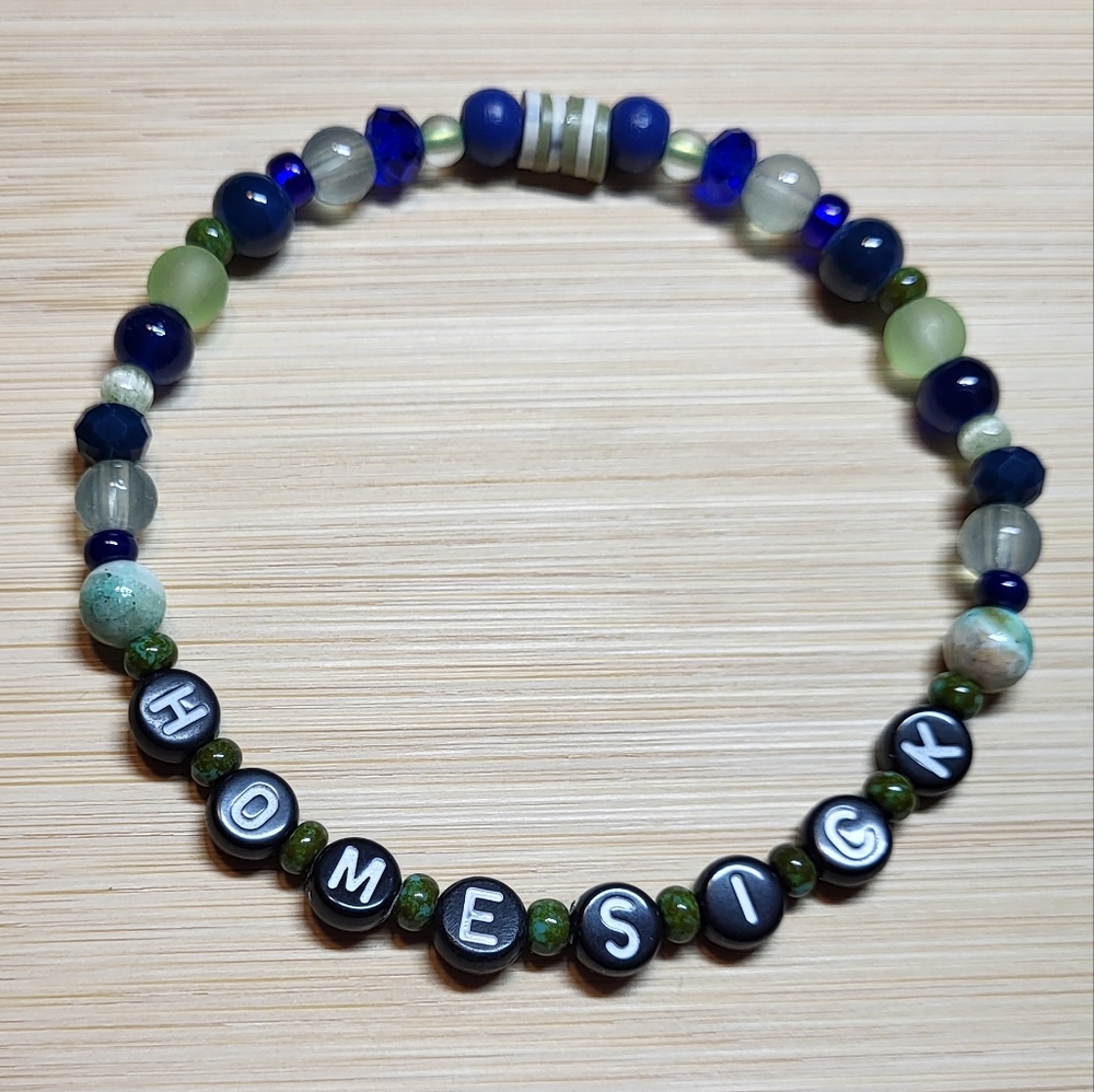 Homesick- Noah Kahan Inspired Friendship Bracelet, Size 8"